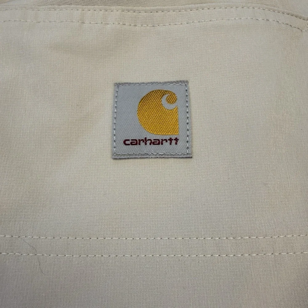 Carhartt Men's S Beige Solid Active Shorts Polyester/Elastane Stretch Pockets